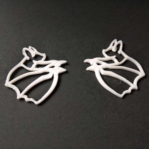Bat Outline Earring