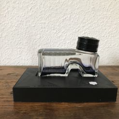 IMG_6589.jpeg Montblanc Style Ink Barrel Inkwell Holder Desk Stand for Fountain Pen