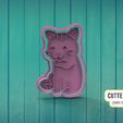 Gatito-Lamiendose.jpg Cat Licking Cookie Cutter
