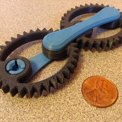 photo.png STL file Kinetic Dual Gear Fidget Toy・3D printer model to download