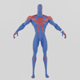 Renders0002.png Spiderman 2099 Spiderverse Textured Rigged Lowpoly
