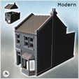 1-PREM.jpg Tiled-roof house with bay window on the ground floor and a large rear wall (intact version) (24) - Modern WW2 WW1 World War Diaroma Wargaming RPG Mini Hobby