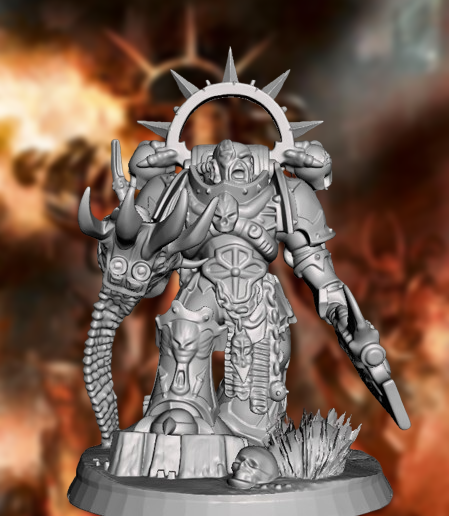 Huron Darkheart the Tyrant of Badab and Lord of the Red Corsairs