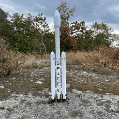 Modelo de cohete SpaceX - Falkon Heavy