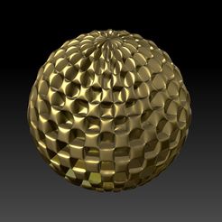 grid-sphere-gold.jpg Free STL file grid sphere gold - FREE - give me a like・3D printable model to download