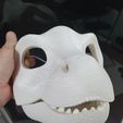 20220916_190135.jpg Raptor Dinosaur mask wearable with moving jaw