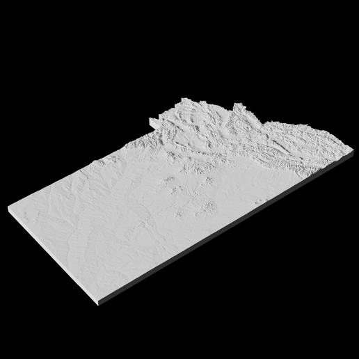 Montana4.png USA State of Montana Topographic Map - 3D Terrain Elevation - Relief Map - Topography of Montana