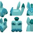 glaceon01.jpg Glaceon Pokemon Keycap - Mechanical Keyboard - Eeveelutions