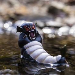 Chonky-Serpent-1.jpg STL file Chonky Serpent / Fat Gyarados・Design to download and 3D print