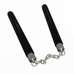 Nun-2.jpg 3D-Datei Nunchaku-Modell・Design für den 3D-Druck zum Herunterladen
