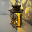 halloween-lantern-laser-cut-files-lasercutano-4.jpg Halloween Lantern SVG | Haunted House Witch Candle Holder | Laser Cut Tea Light Box