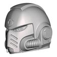 02-space-marine-ultramarine-U-helmet-3D-Print-Model2.jpeg Casco "U" de los Marines Espaciales (grande) - Casco de cosplay estilo Ultramarine - MK1 (1 pieza)