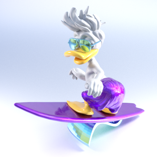 DUCK4.png Archivo 3D DUCKIE ON SURF "SUNSEEKER"・Modelo de impresora 3D para descargar, gnc3dlab