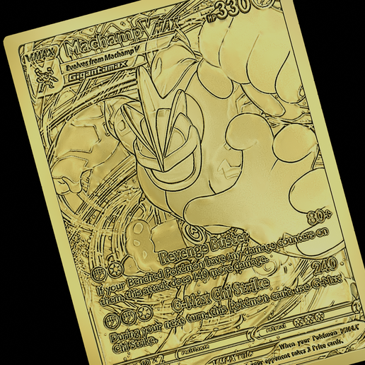Machamp V Max Pokemon STL File for 3D printingCults
