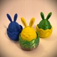 easter-egg-bunny-open-bag-v2-7.jpg Easter Bunny Surprise Egg, Open box adn decor, no support, one go, Ready to Print, 3D STL, 3MF File Digital Download 2 projetcs
