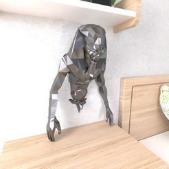 1.png Archivo STL Eddie Wall Lowpoly・Diseño imprimible en 3D para descargar