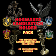 1.png Hogwarts Candlestick Holder Pack - Gryffindor, Slytherin, Ravenclaw and Hufflepuff
