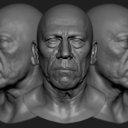 Danny Trejo likeness sculpt 3D model 3D model