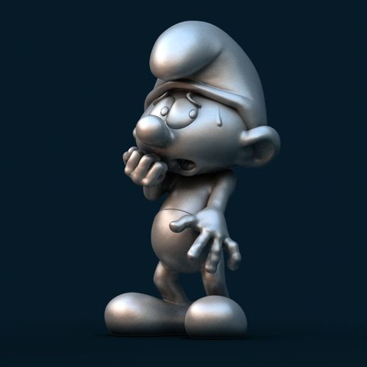 01.jpg Scaredy Smurf pose 1/ Smurf Scaredy Smurf in pose 1