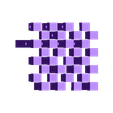 echiquier_noir.STL Hollow3 chessboard