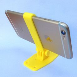 3dex_4611.jpg Free STL file iPhone Camera Mount for iPhone 6/6S/7 (+Plus)・Design to download and 3D print