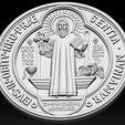 A42.jpg 3D Printed Model of Saint Benedict Medal 1 Side