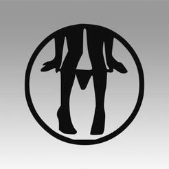1.jpg STL-Datei Girl logo・3D-Drucker-Vorlage zum herunterladen