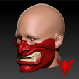 MM4.1.png Animatrix Mempo Mask / Half Hannya / Samurai  Oni Mask.