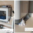 Printed at 0.3 layer height. Free Bonus..... 26 mms print speed. Print at 0.1-0.3 layer height 5 percent fillin 3 walls and top and bottom layers. __! =_— ! Base feet distancers - Weedo Tina2