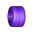 Front_Left_Tyre.stl Crash Team Racing Nitro Fueled based Crash Bandicoot 3D print model