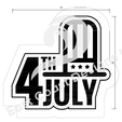 ECD3100A-4th-July_02Watermark.png 4th July 2 piece Cutter & Stamp Set
