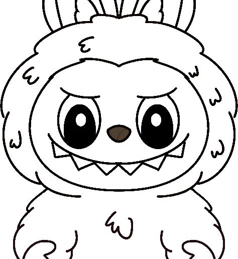 labubu cookie cutter 3D model