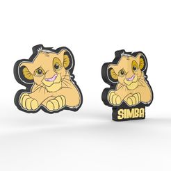 untitled.179.jpg STL file SIMBA DISNEY LUMINÁRIA - LED LAMP (2 LAMPS)・3D printing idea to download