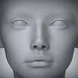 300.24.jpg 12 3D Head Face Female Character Women teenager portrait doll 3D Low-poly 3D model