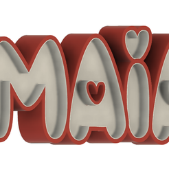 1.png Файл STL luminous sign name maia・Шаблон для загрузки и 3D-печати
