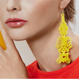 download-18.png Free STL file Lace Earrings・Object to download and to 3D print