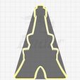 Eiffel-Tower-Cookie-Cutter.jpg 4 sizes - Eiffel Tower Paris France Cookie Cutter - SHARP cutting edges!