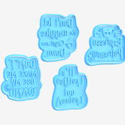 Screenshot_3.png 3D file Harry Potter lettering cookie cutter set of 4・3D printer design to download, roxengames