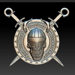 Viking.jpg STL-Datei Viking skull・3D-Drucker-Vorlage zum herunterladen