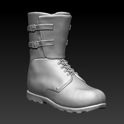 1.jpg Men's Military Boots, STL File