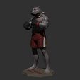 ZBrush Document2.jpg STL-Datei Hundekämpferin・Design für den 3D-Druck zum Herunterladen