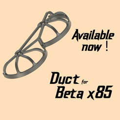 Duct-beta-x85.png STL file Duct Beta x85・3D printing model to download