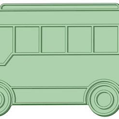 1_e.png STL file Bus 100mm cookie cutter・3D printable model to download