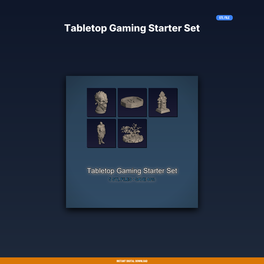 Tabletop Gaming Starter Set - 5-Model STL Bundle