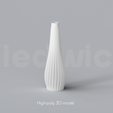A_1_Renders_1.png Niedwica Vase Set A_1_11 | 3D printing vase | 3D model | STL files | Home decor | 3D vases | Modern vases | Floor vase | 3D printing | vase mode | STL  Vase Collection