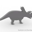 trike.jpg Triceratrops Dinosaur Meeple / Token for Board Games