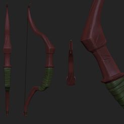bow.jpg Archivo OBJ bow and arrow stilyzed・Modelo para descargar y imprimir en 3D