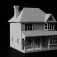 Syracuse1-3.png STL file N-Scale House 'Syracuse I' 1:160 Scale STL Files・3D printer design to download