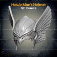 5.jpg Hawkman Helmet From DC Comics - Fan Art 3D print model