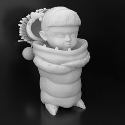 Boo_Render_01.jpg STL file Boo Monsters Inc // Monsters Inc.・3D printable model to download